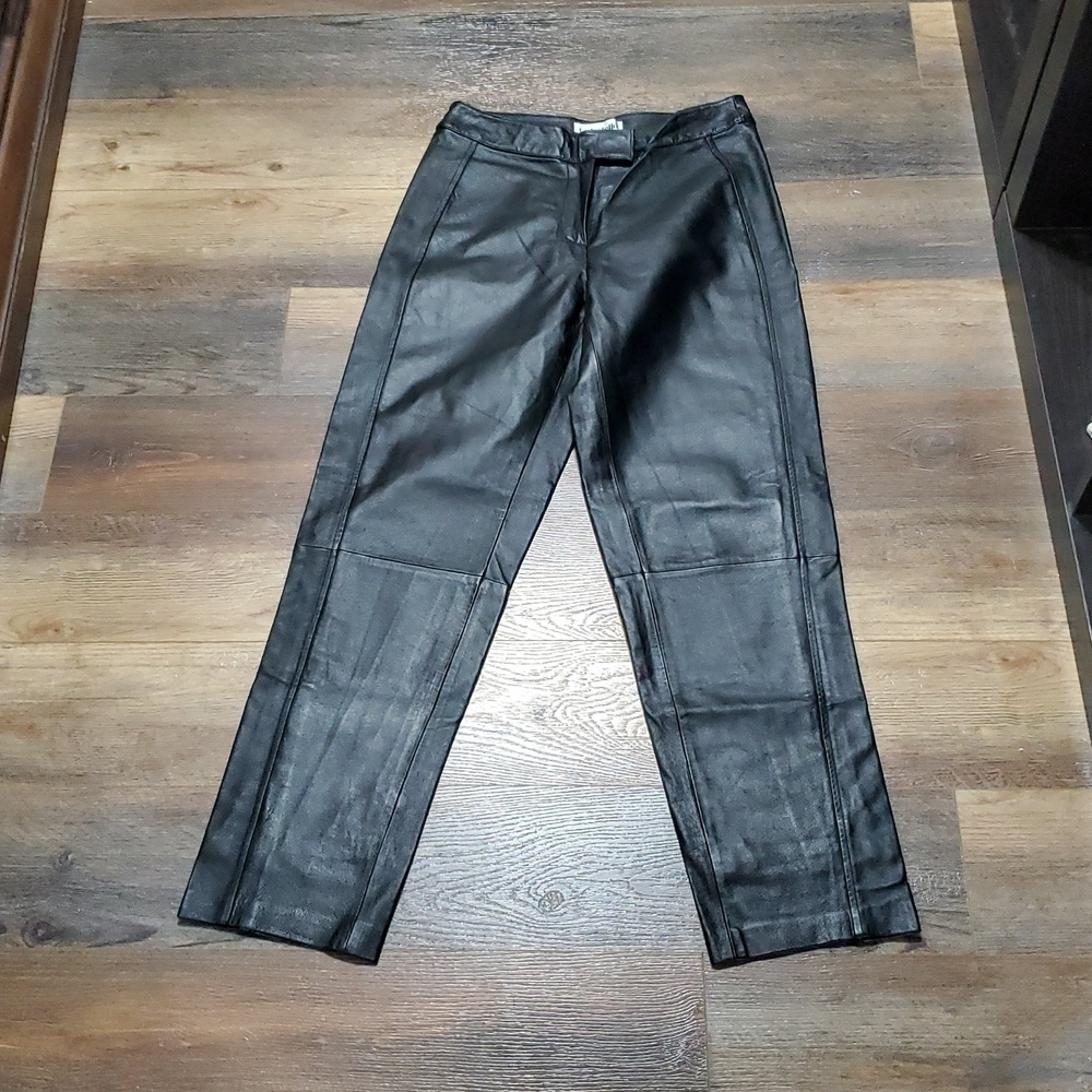 Bagatelle black leather motorcycle pants
